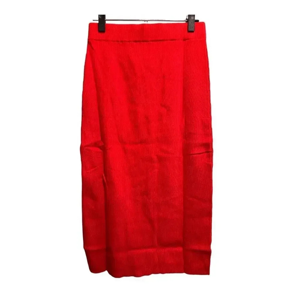 Lita By Ciara Side Button Ribbed Skirt - Picture 4 of 8